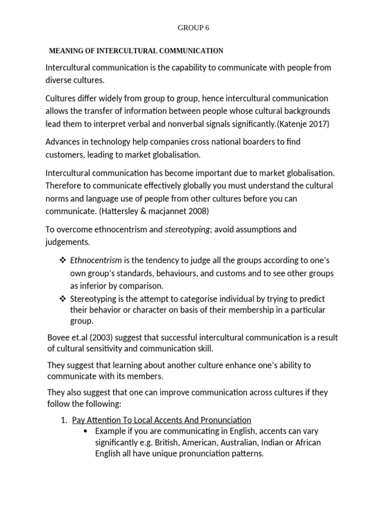 Intercultural Communication Essentials | PDF | Accent (Sociolinguistics ...