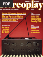 Stereoplay 1982 Heft 1 | PDF