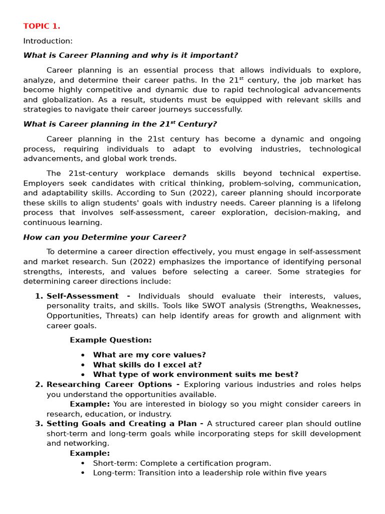 Career Planning and Goal Setting Guide | PDF | Goal | Motivational