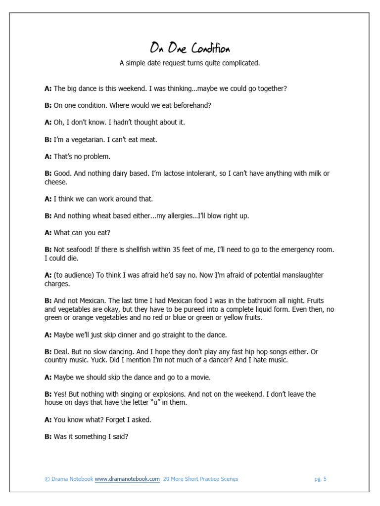 On One Condition | PDF