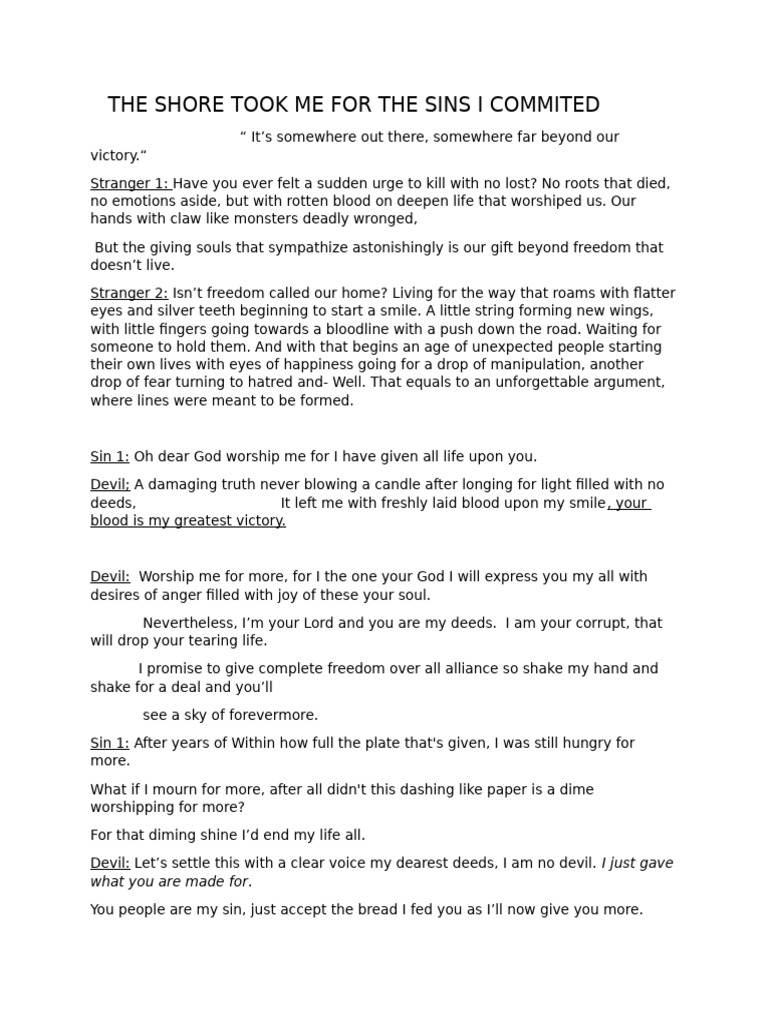 The Dance of Sin and Freedom | PDF