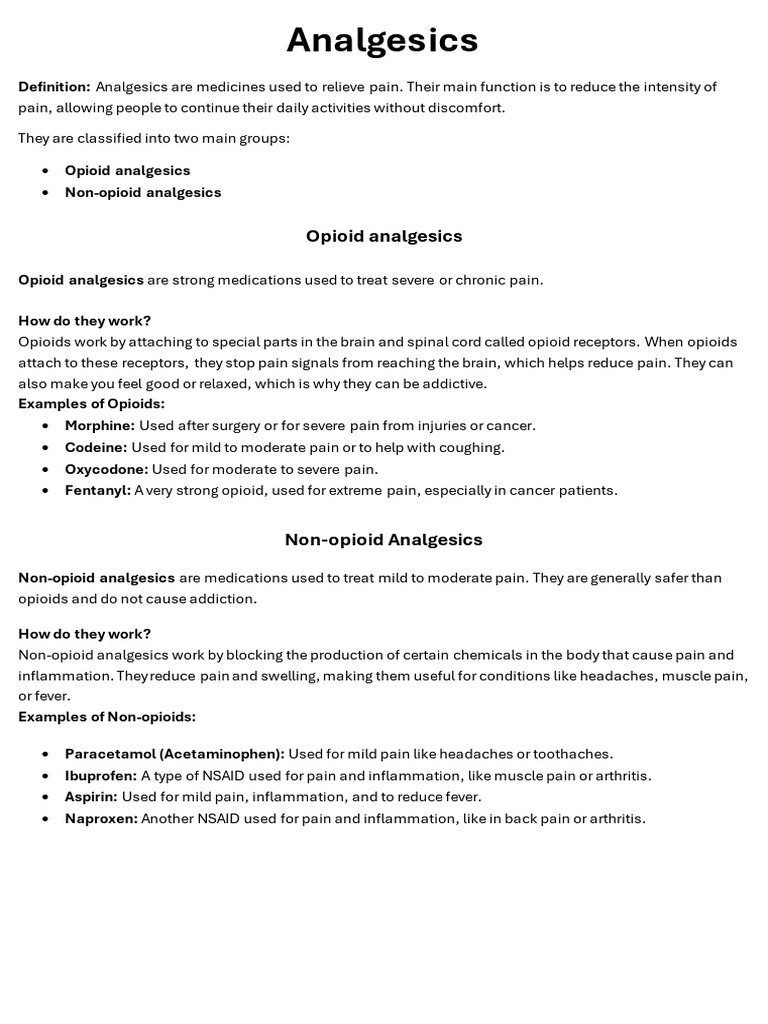 Analgesics and Antibiotics | PDF | Analgesic | Opioid