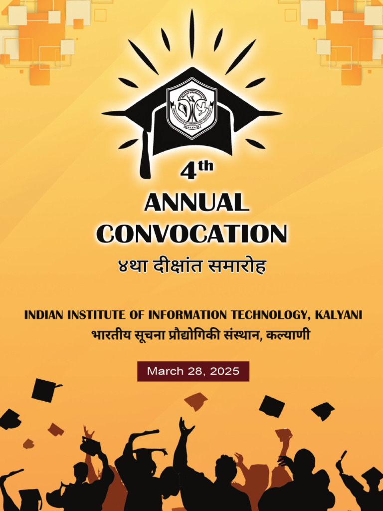 IIT Kalyani Invitation Card 4th Convocation | PDF