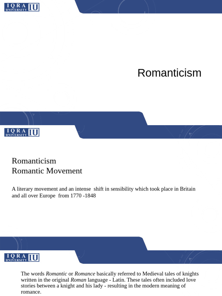 Overview of the Romantic Movement | PDF