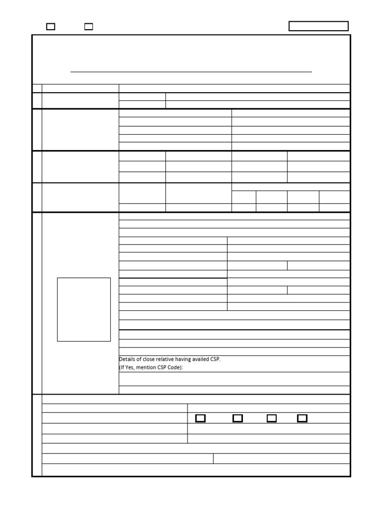 SBI CSP Application Form Details | PDF
