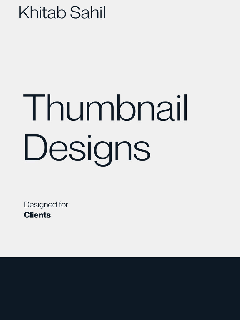 Thumbnail Disigns | PDF