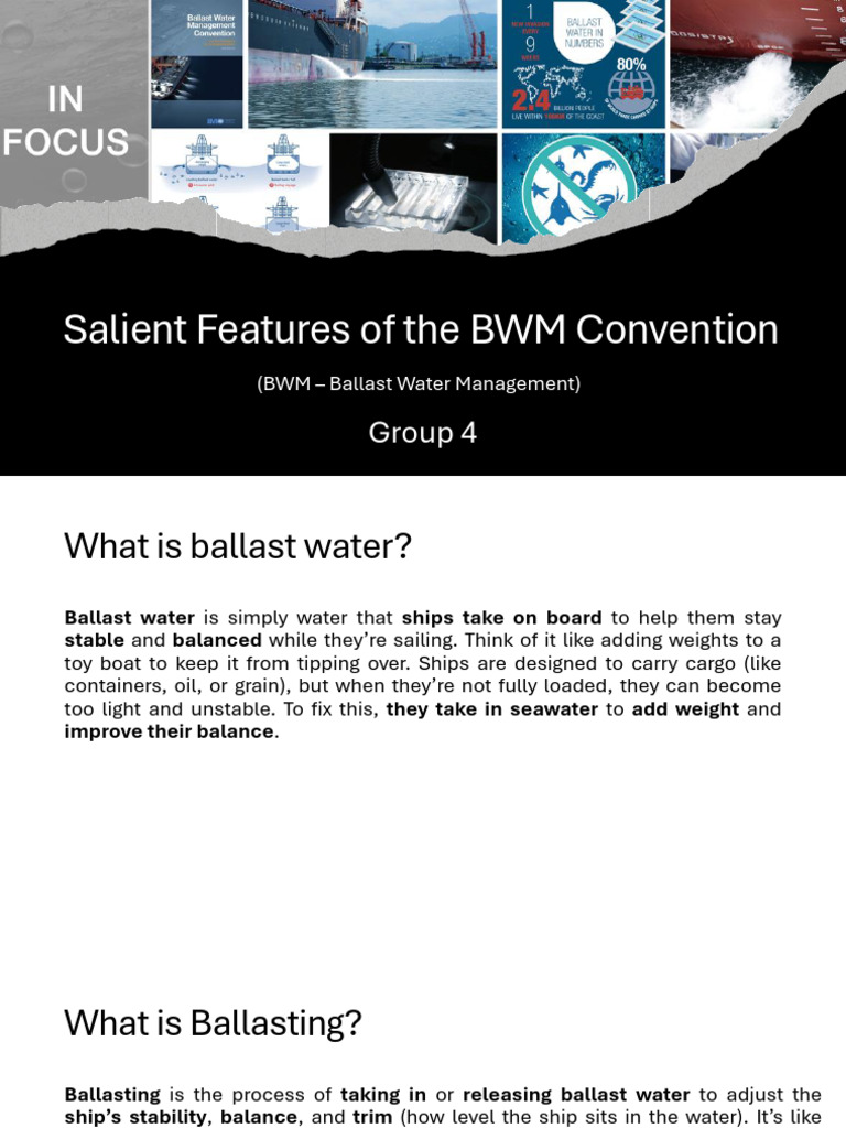 Overview of the BWM Convention | PDF | Ships | Environmental Science