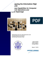 USCC Report Chinese Capabilities For Computer Network Operations and Cyber Espionage