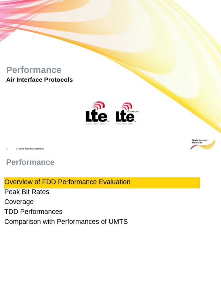 FDD vs TDD Performance Evaluation | PDF | Lte (Telecommunication ...