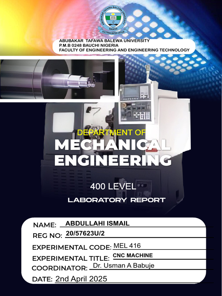 CNC Machine Laboratory Report | PDF