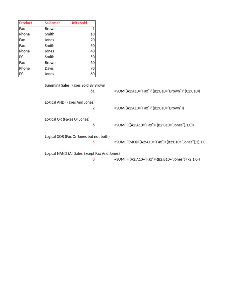Array Formulas | PDF