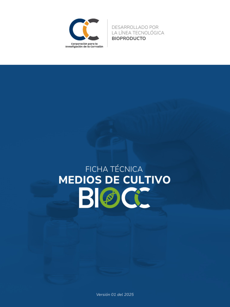 Ficha Técnica de Medios de Cultivo Biocic | PDF | Las bacterias ...