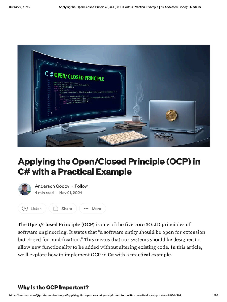 Applying the Open_Closed Principle (OCP.. | PDF