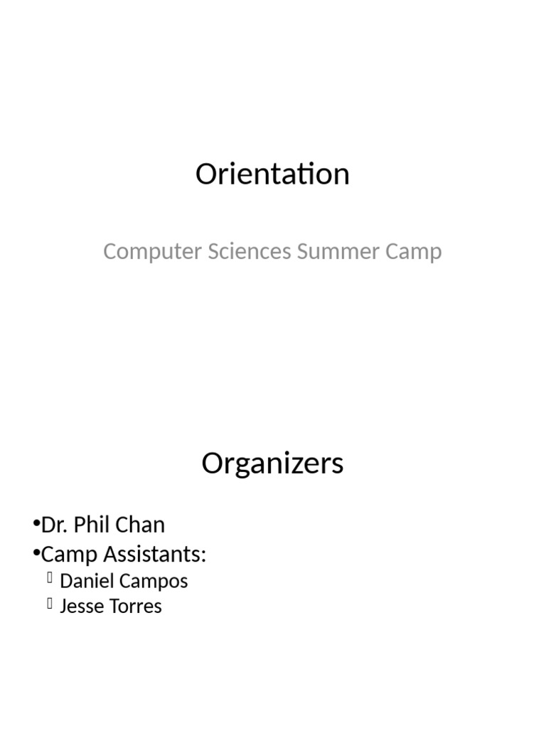 Computer Science Summer Camp Guide | PDF | Computing | Computer Science