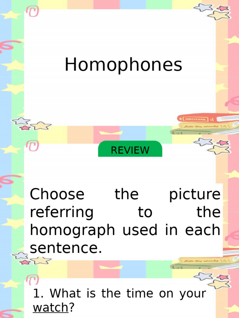 Understanding Homographs and Their Uses | PDF