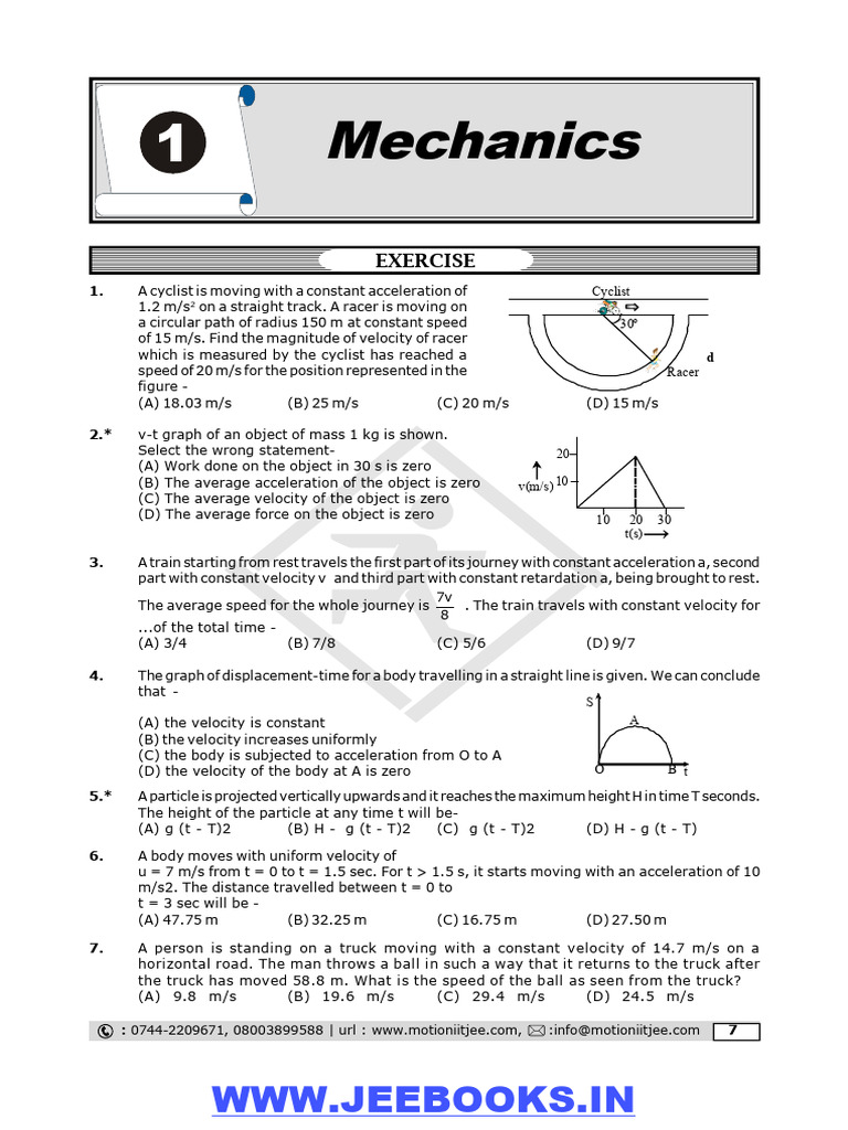 Mechanics Problems and Solutions | PDF | Force | Friction