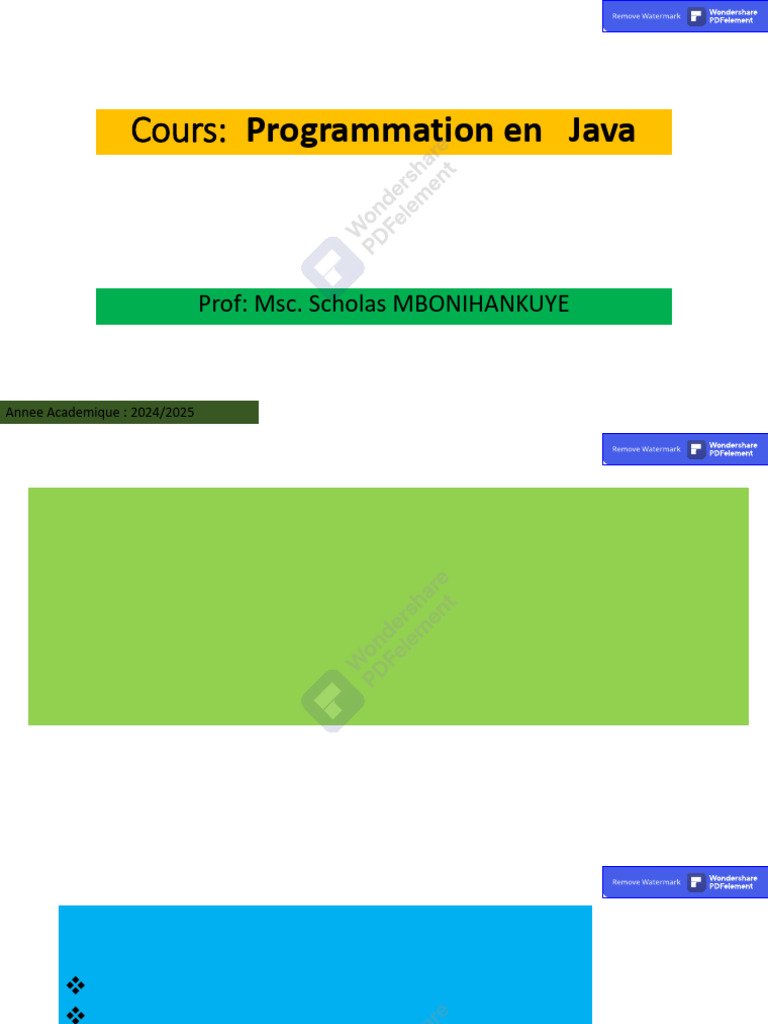 Instructions de contrôle en Java | PDF | Structure de contrôle | Java ...