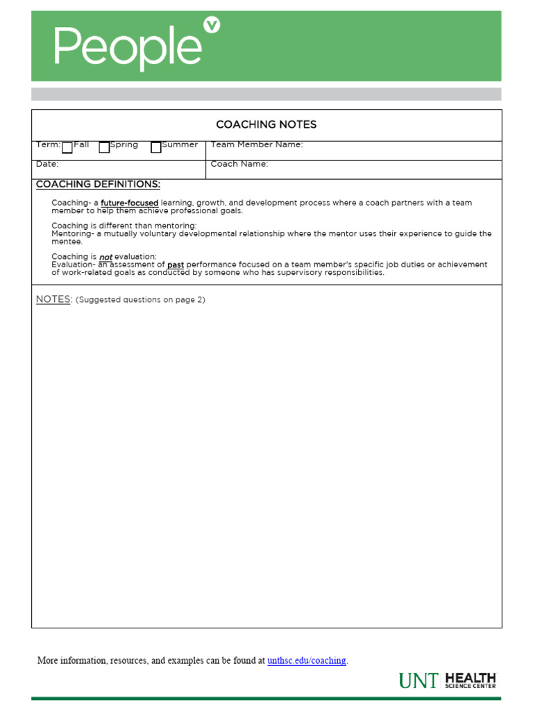 Coaching Plan CoachesFINAL | PDF | Mentorship | Goal