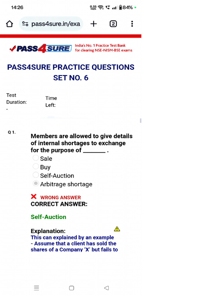 Pass 4 Sure Set-6 | PDF