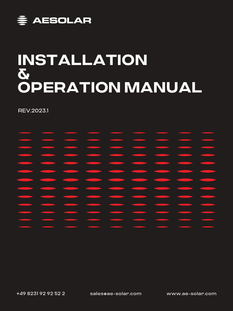 AE Solar PV Modules Installation Guide | PDF | Photovoltaic System ...