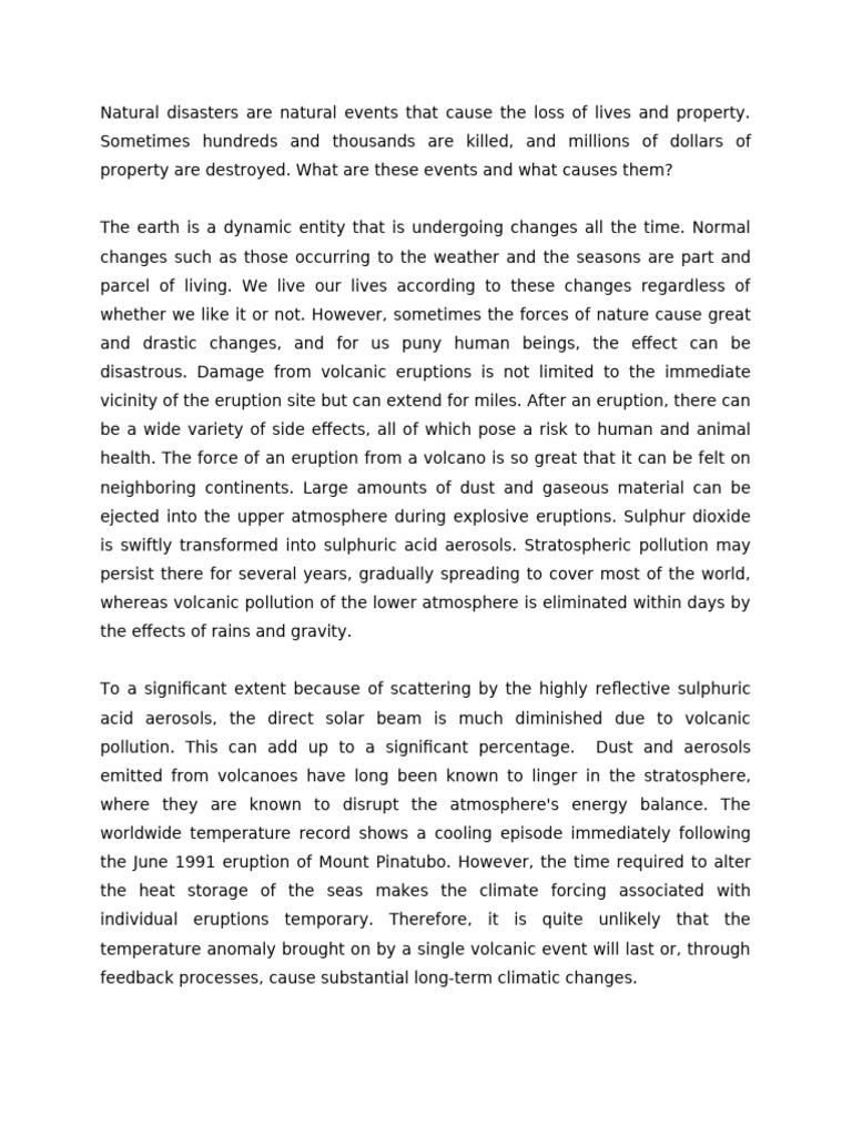 Understanding Volcanic Eruptions and Risks | PDF | Volcano | Types Of ...