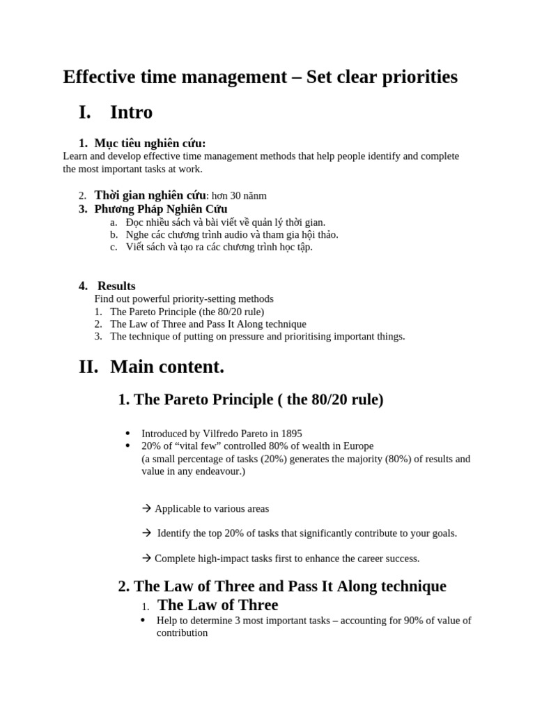 Master Time Management: Prioritize Tasks | PDF | Goal | Psychology