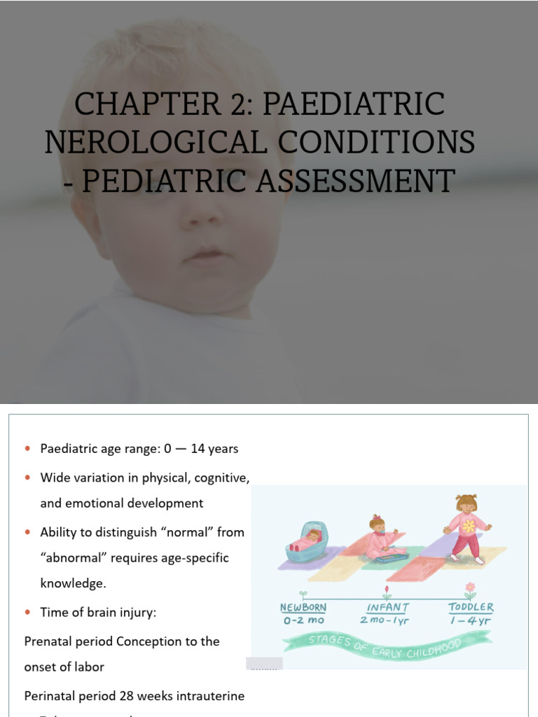 Pediatric Neurological Assessment Guide | PDF | Prenatal Development ...