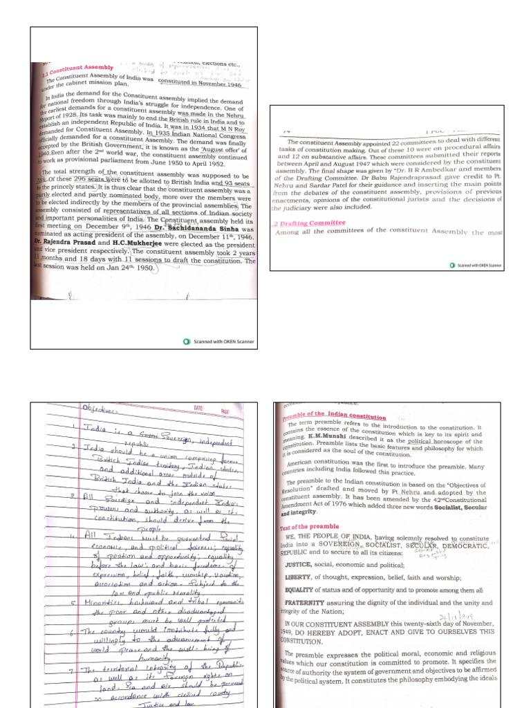 Indian Constitution Notes Pdf