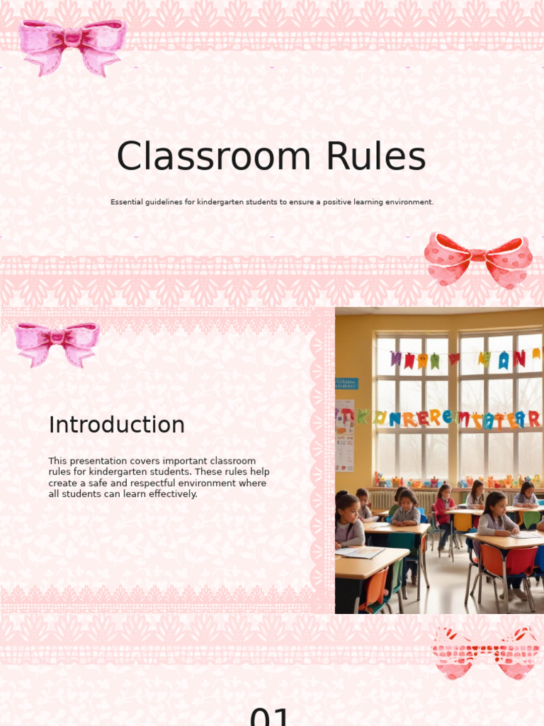 Kindergarten Classroom Rules Guide | PDF
