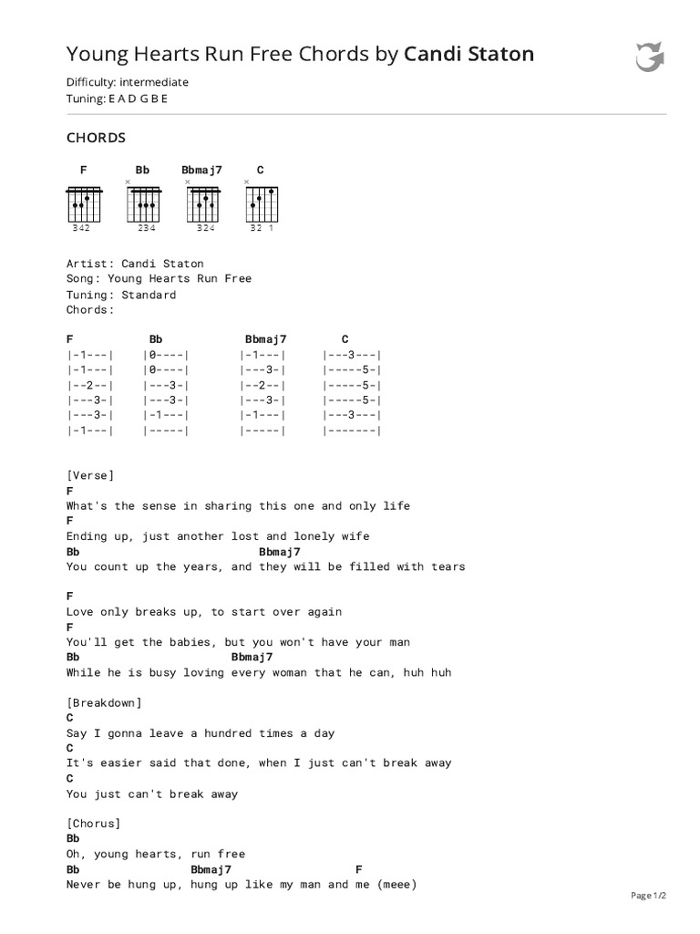 Young Hearts Run Free - Candi Staton | PDF