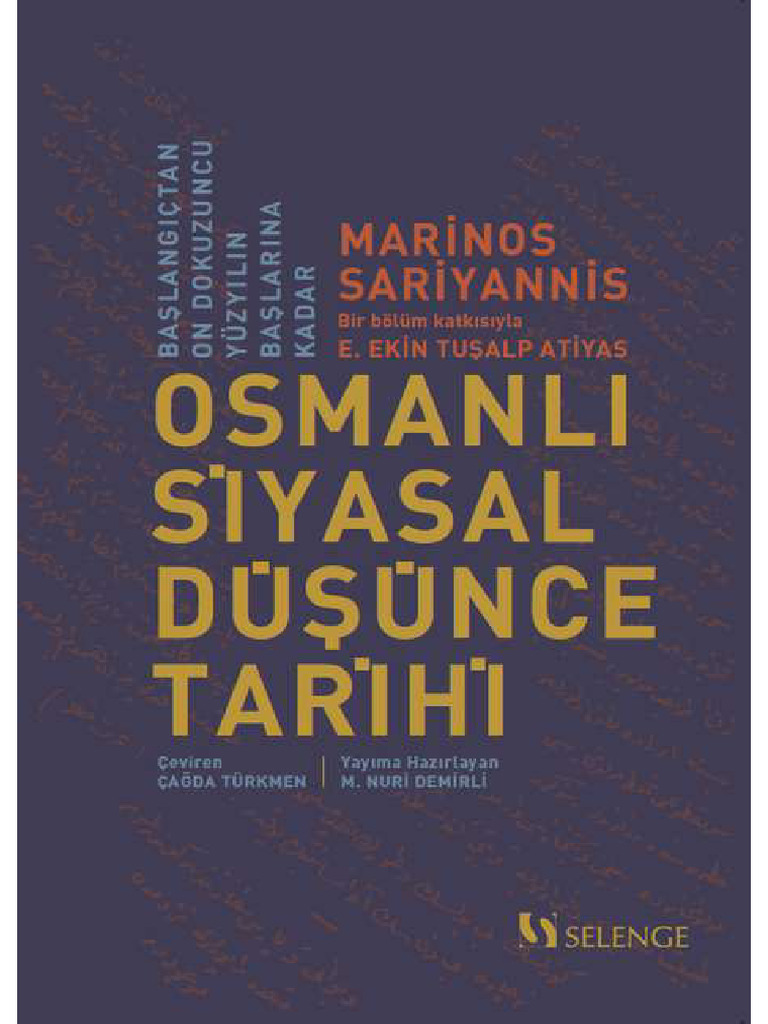 Osmanli Siyasal Dusunce Tarihi | PDF