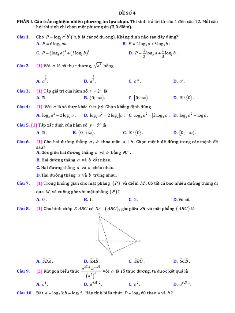 ÔN GK2 SỐ 4 | PDF