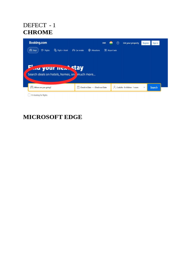 Chrome and Edge Defects List | PDF