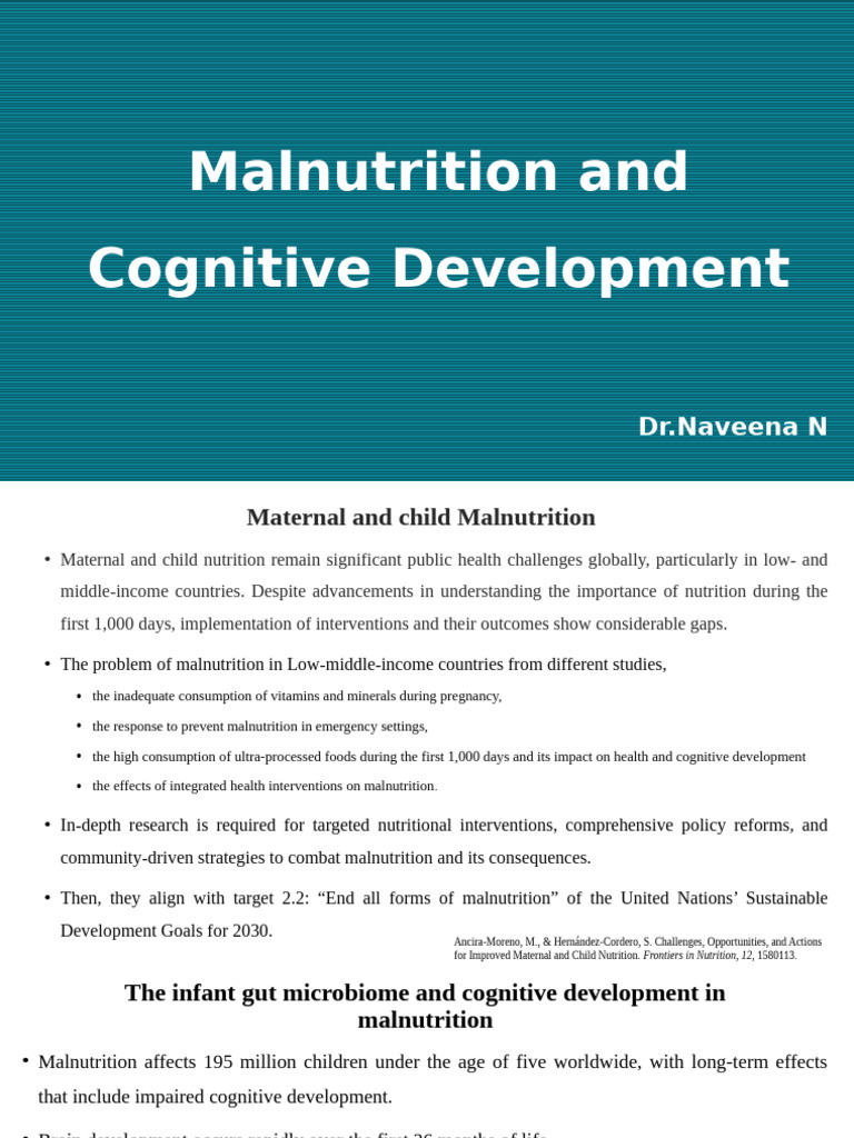 Malnutrition's Impact on Cognitive Growth | PDF | Malnutrition | Human ...