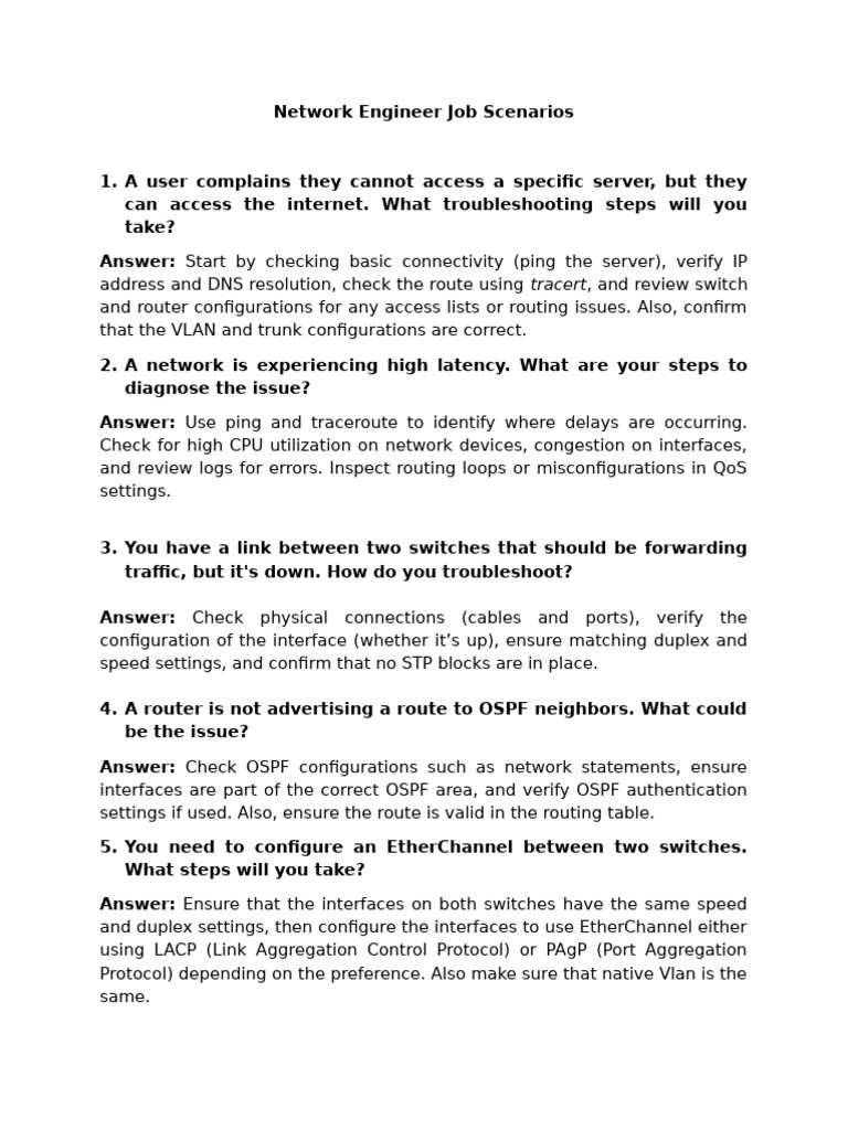 Troubleshooting Network Connectivity Issues | PDF | Computer Network ...