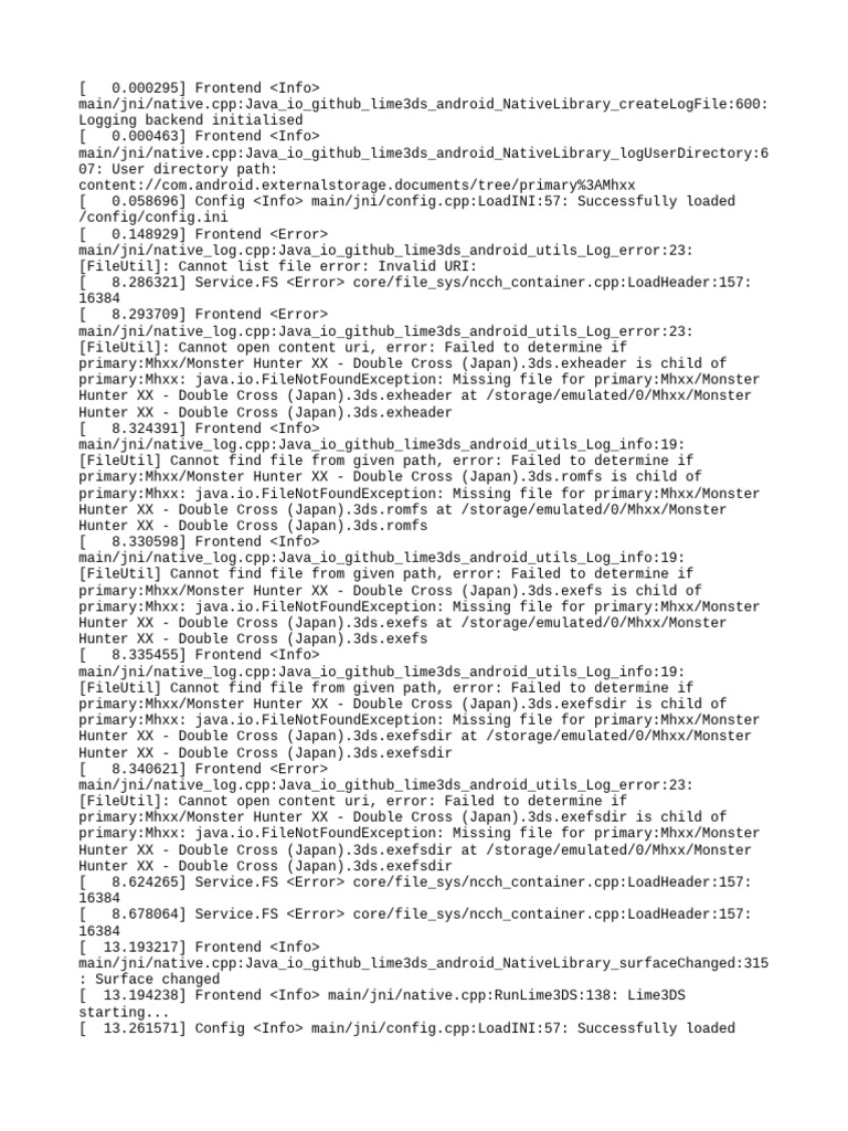 Lime3ds Log - Old | PDF | Software | Computing