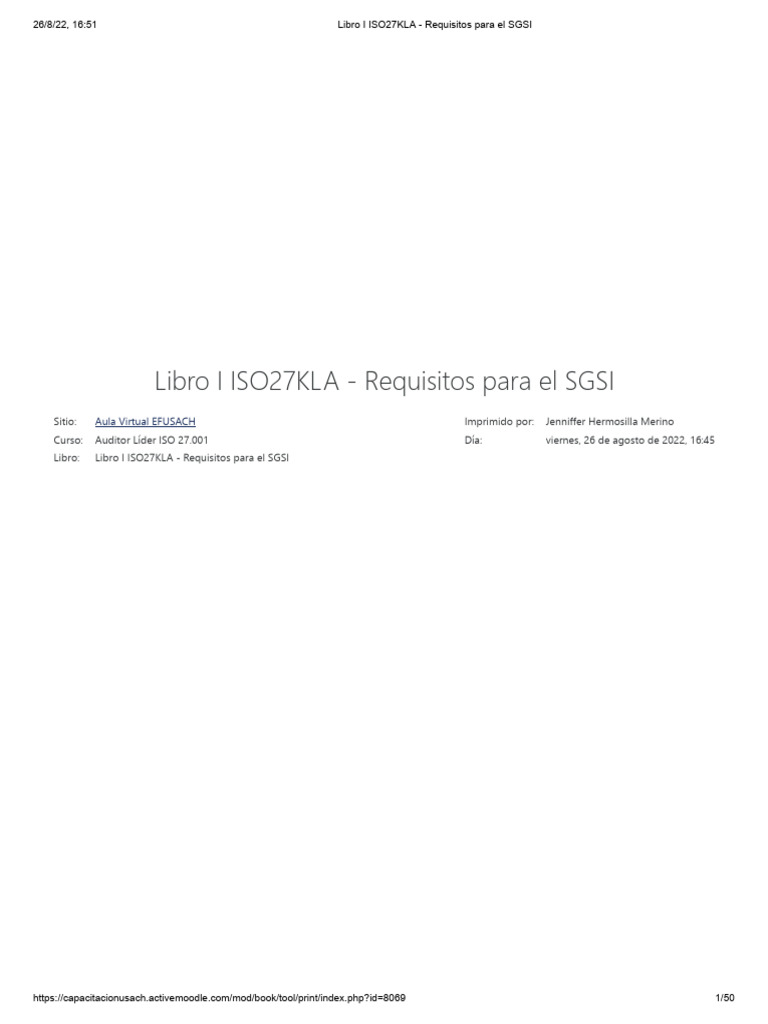 Requisitos del SGSI según ISO 27001 | PDF | Seguridad de información ...