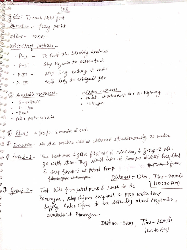 GPE Solution Handwritten | PDF