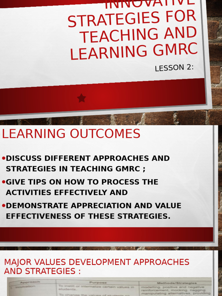GMRC Presentation 12 | PDF | Learning | Behavioural Sciences