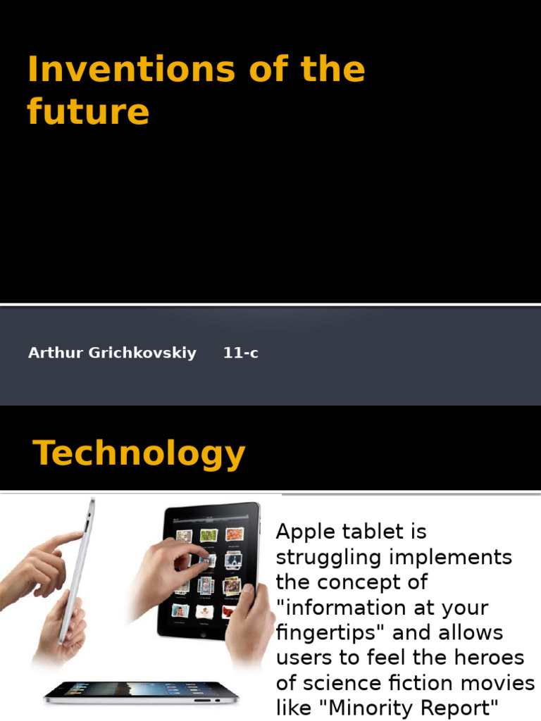 Future Inventions in Tech and Transport | PDF