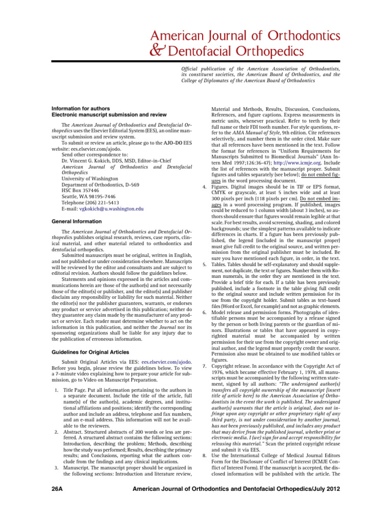 Information For Authors Ymod | PDF