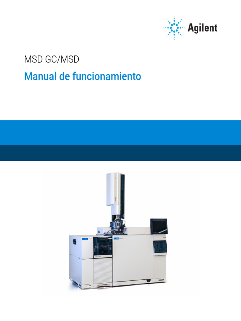 User Manual GC MSD System Operating 5977C Series G7077 95039 Es Agilent ...