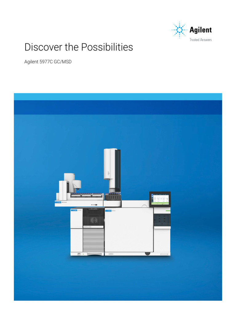 5977c Gc Msd Discover the Possibilities 5994 4922en Agilent | PDF | Gas ...
