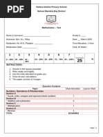 Grade 7 Term 1 Maths Test 2024 | PDF | Teaching Methods & Materials ...