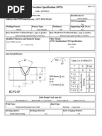 Welding Procedure Specification Sample