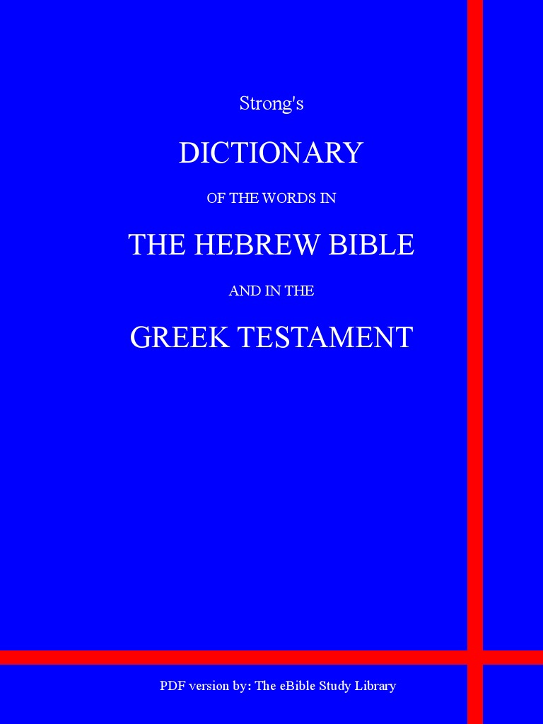 Strong's Greek and Hebrew Dictionaries | Hebrew Language | English Language