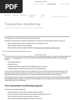 Transaction Monitoring Interview Questions | PDF