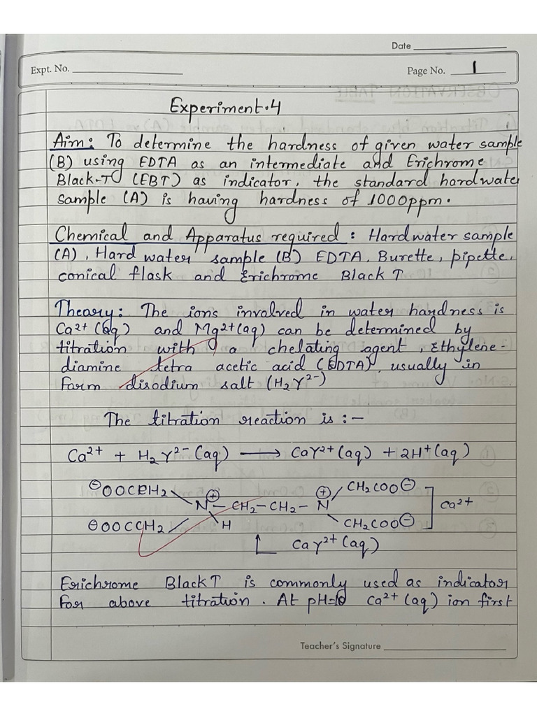 Chemistry Practical | PDF