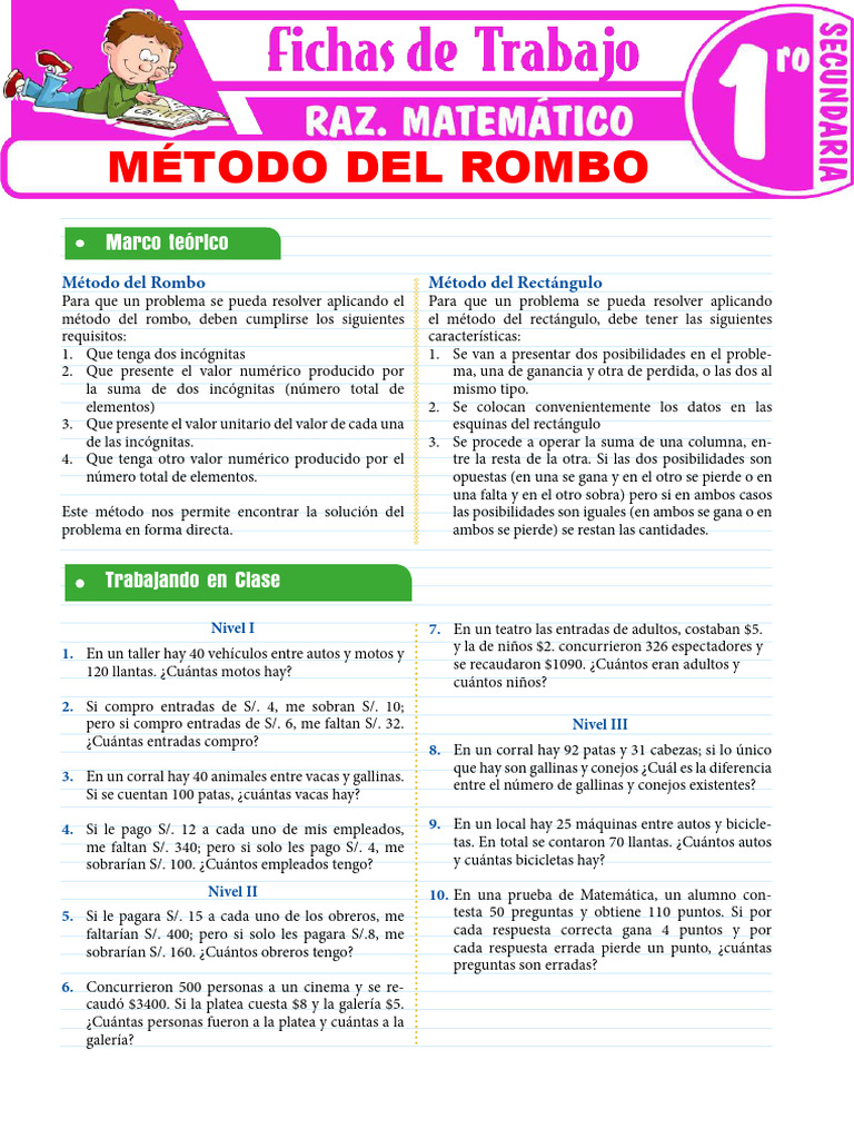 metodo del rombo y rectangulo | PDF | Zoología | Animales y humanos