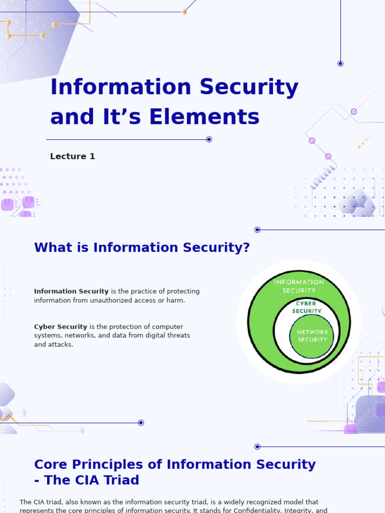 Lecture 1 | PDF | Information Security | Security